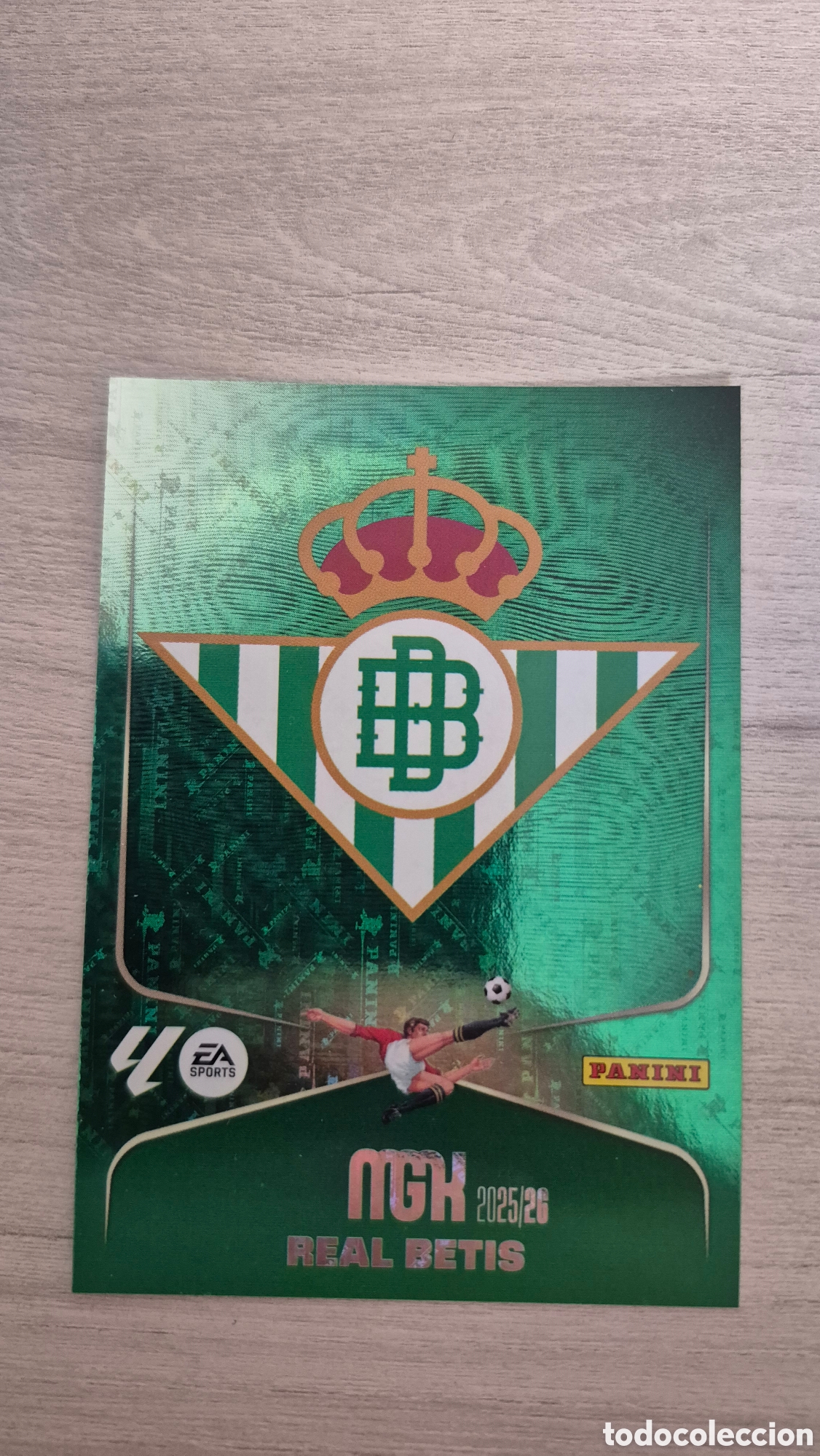 Cromos de f&uacute;tbol: N&deg;91 Escudo Betis Megacracks 25/26