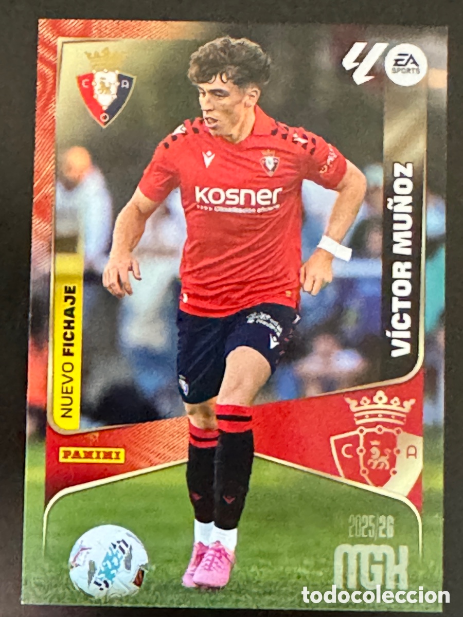 Cromos de F&uacute;tbol: V&iacute;ctor Mu&ntilde;oz 455 Fichaje Osasuna Megacracks 2025/26