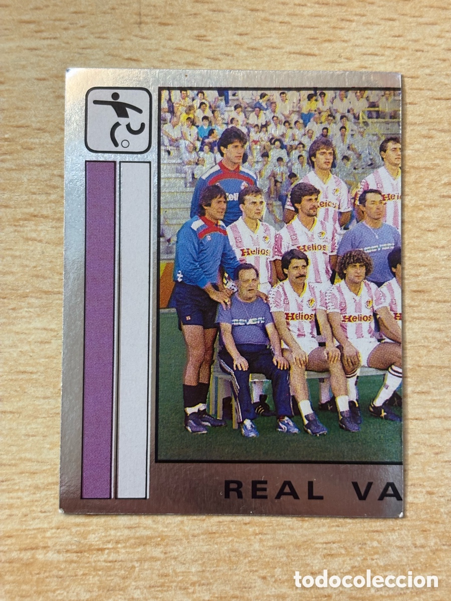 Cromos de Futebol: # 322 Plantilla Real Valladolid F&uacute;tbol 87 Panini sin pegar