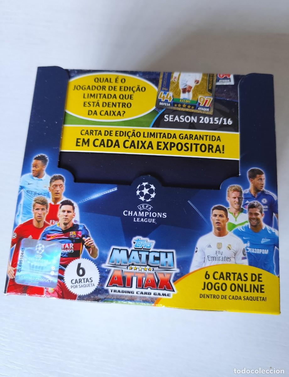 Cromos de f&uacute;tbol: Caja 50 sobres Topps Match Attax UEFA 2015 2016