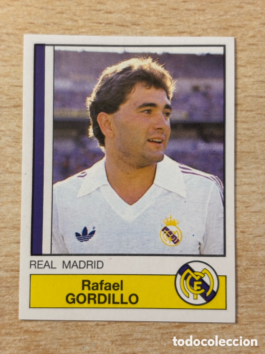 Football Stickers: # 123 Gordillo Real Madrid Futbol 87 Panini sin pegar