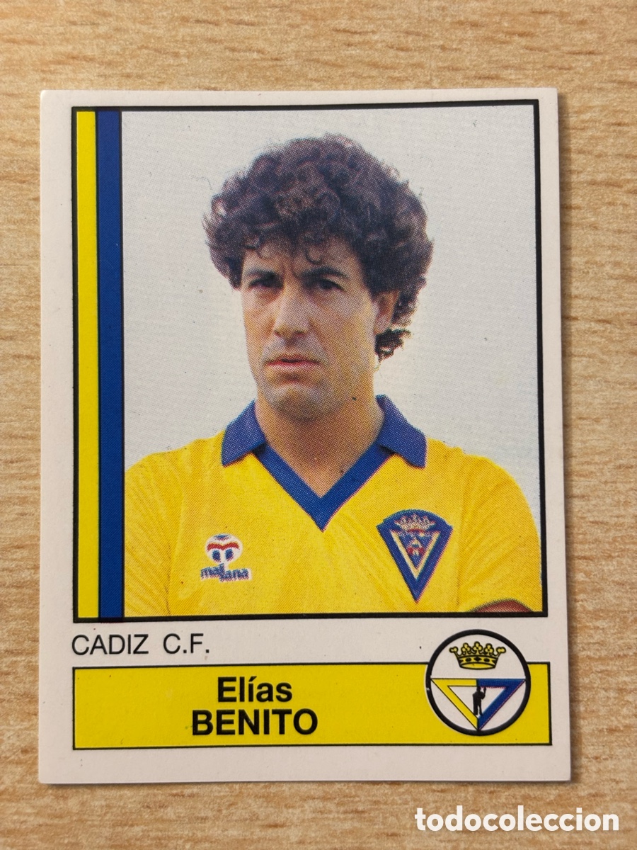 Cromos de f&uacute;tbol: # 86 Benito C&aacute;diz CF Futbol 87 Panini sin pegar
