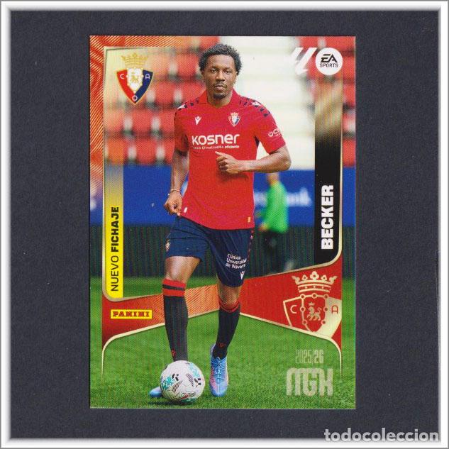 Fu&szlig;ball-Sticker: MEGACRACKS 2025 2026 25 26 PANINI BECKER 485 FICHAJE OSASUNA COLECCI&Oacute;N LIGA MGK 3&ordf; ED