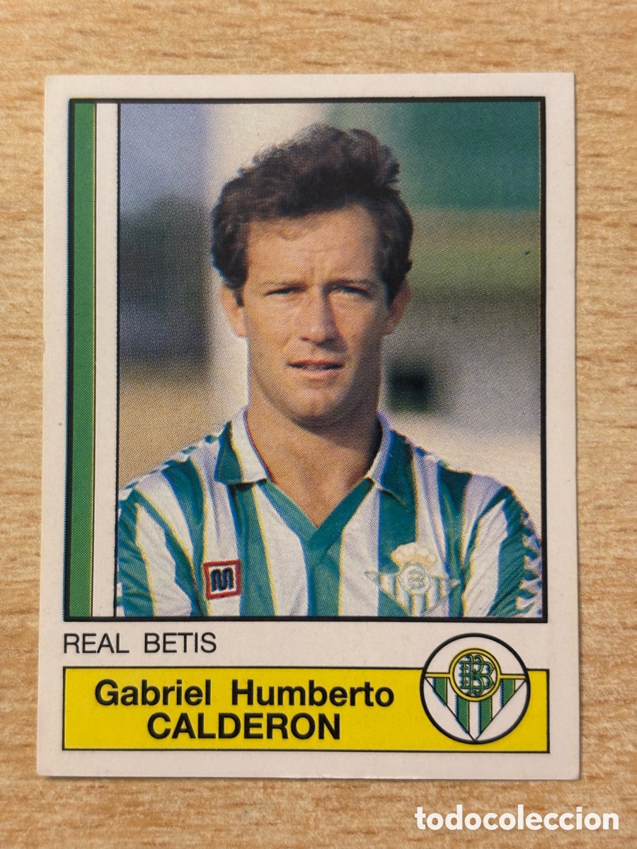 Fu&szlig;ball-Sticker: # 72 Calderon Real Betis Futbol 87 Panini sin pegar