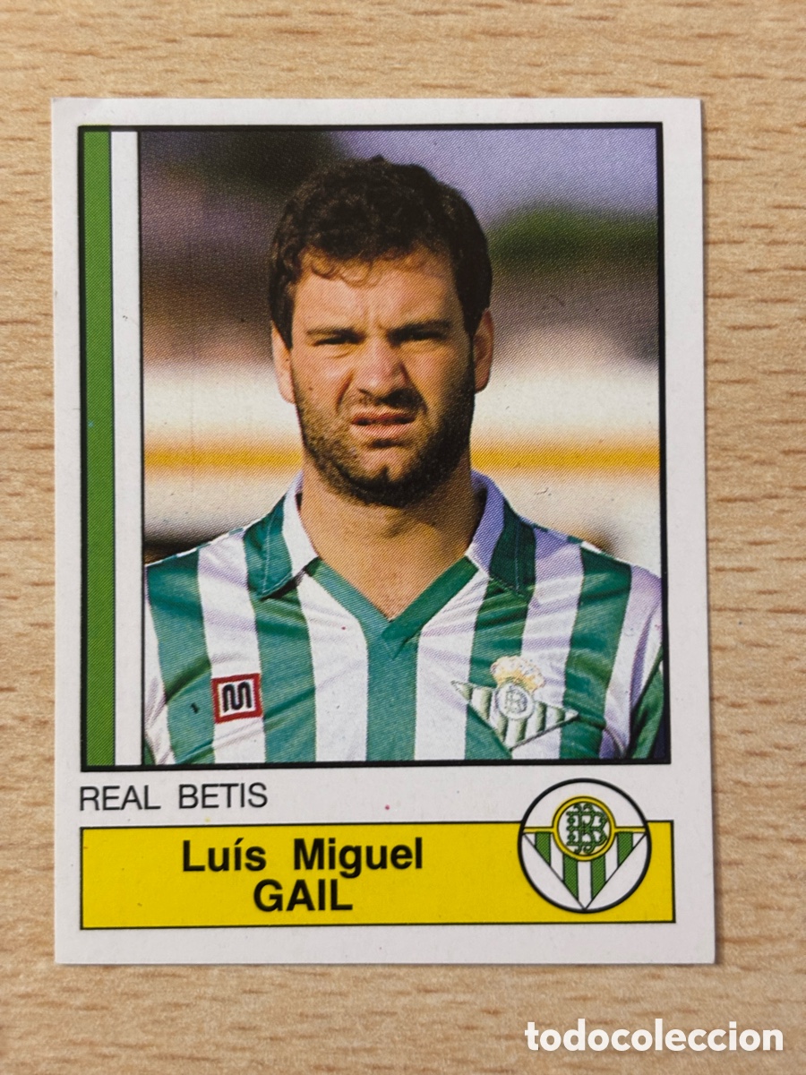 Cartes &agrave; collectionner de Football: # 63 Gail Real Betis F&uacute;tbol 87 Panini sin pegar