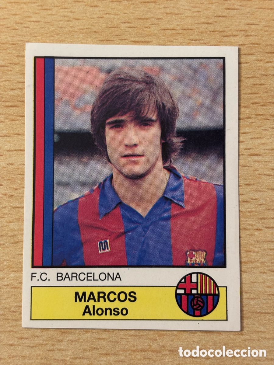 Cromos de F&uacute;tbol: # 52 Marcos FC Barcelona F&uacute;tbol 87 Panini sin pegar