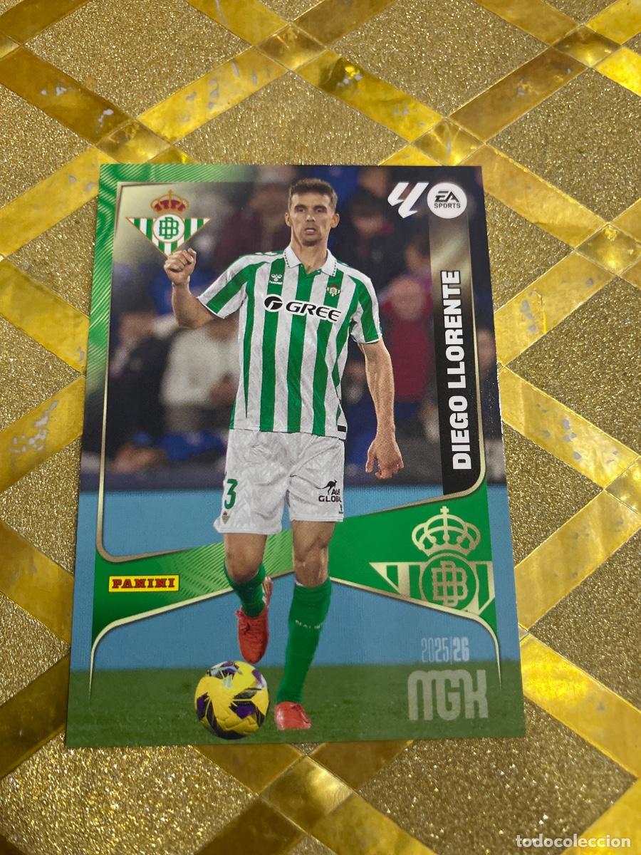 Cromos de F&uacute;tbol: CROMO DE FUTBOL NUMERO 96 DIEGO LLORENTE BETIS MEGACRACKS 2025 2026 MGK PANINI !