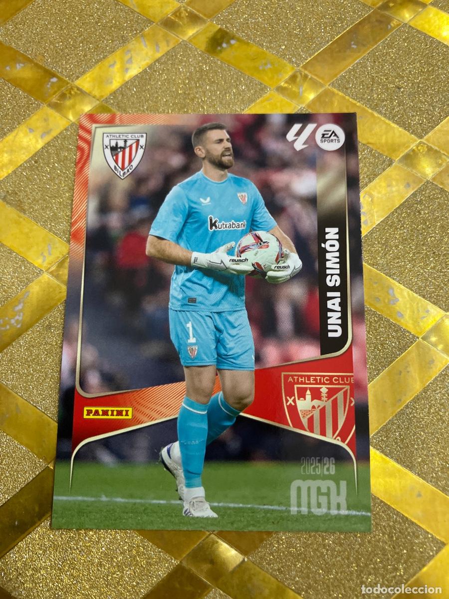 Cromos de f&uacute;tbol: CROMO DE FUTBOL NUMERO 38 UNAI SIMON ATHLETIC DE BILBAO MEGACRACKS 2025 2026 MGK PANINI !