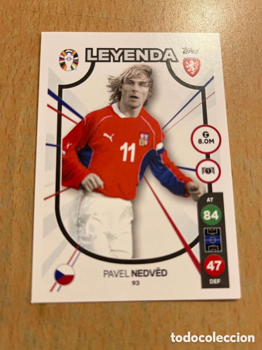 Cartes &agrave; collectionner de Football: Nedved Leyenda Euro 2024 topps LIDL