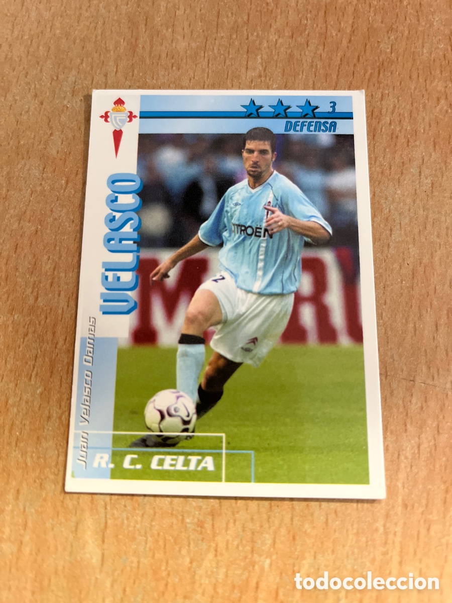 Cromos de F&uacute;tbol: Velasco Celta de Vigo 2002 2003 FUTBOL MATCH TOTAL MAGIC BOX 02 03