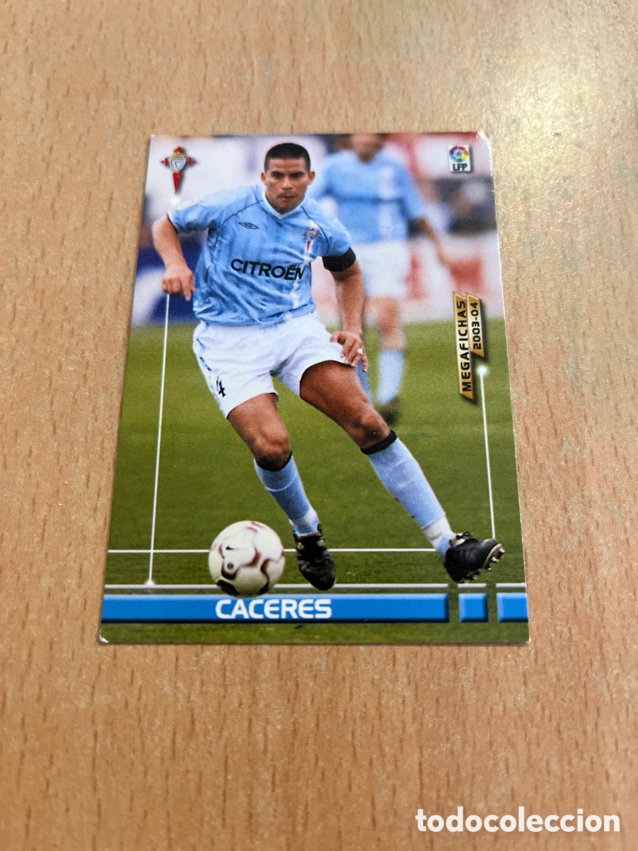 Cromos de F&uacute;tbol: C&aacute;ceres Celta de Vigo 03 04 Mega fichas 2003 2004
