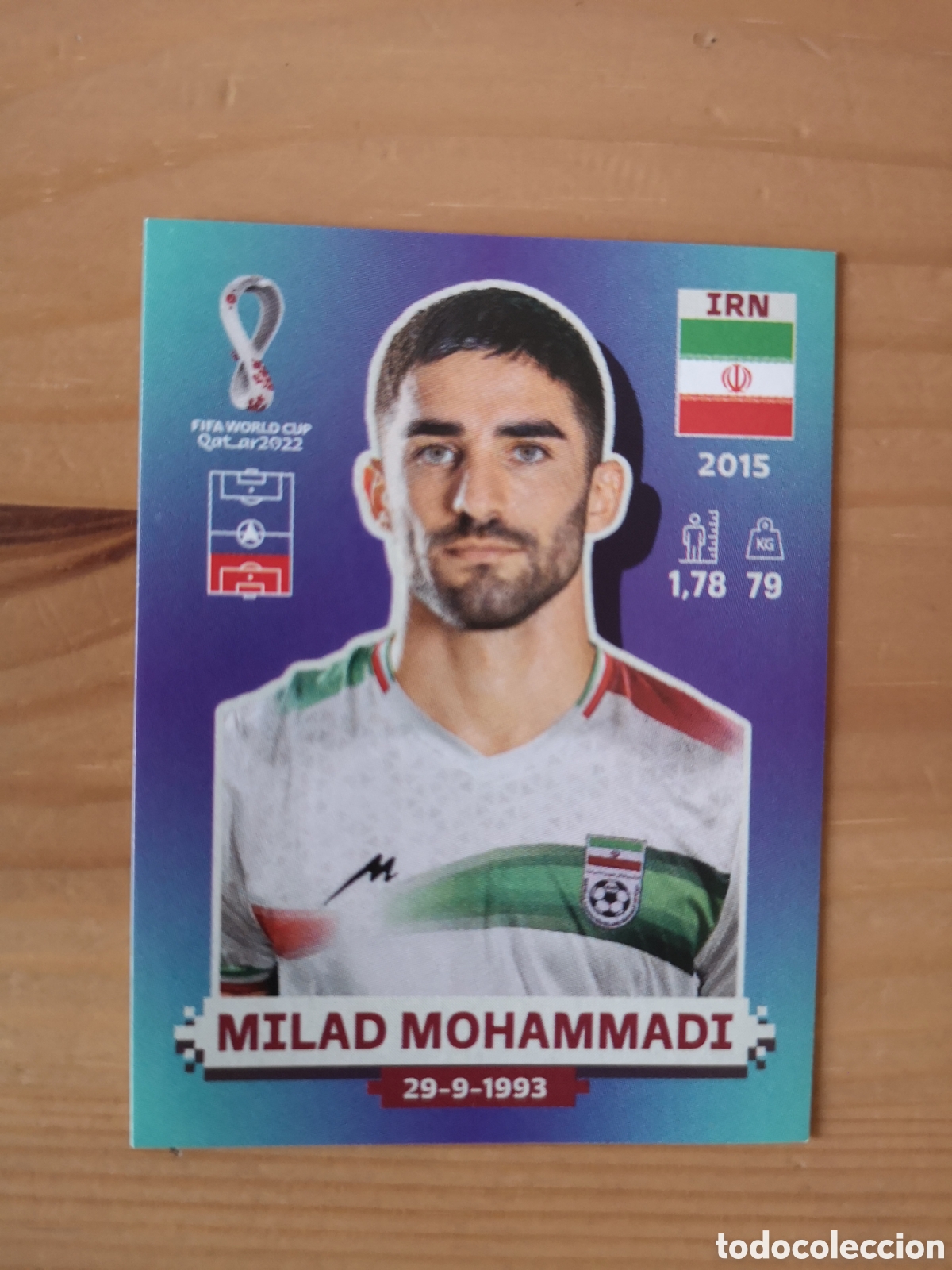 Cromos de F&uacute;tbol: IRN9 MILAD MOHAMMADI QATAR 2022