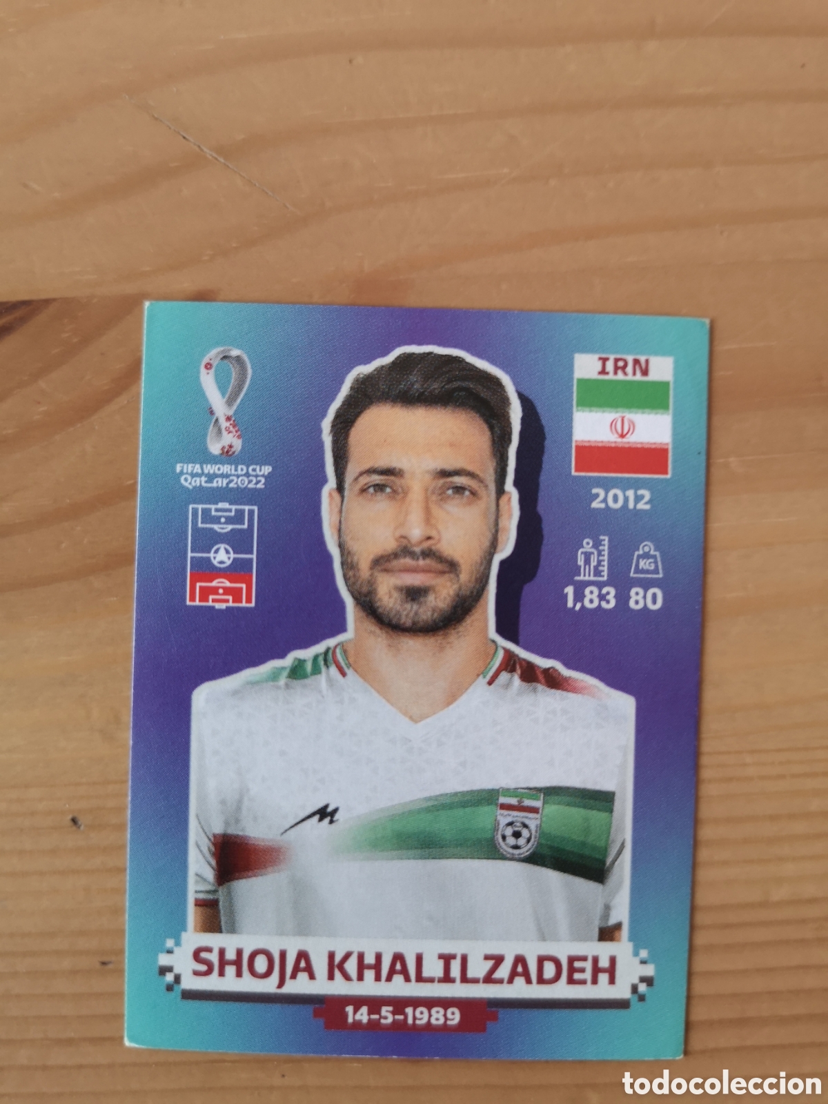 Cromos de F&uacute;tbol: IRN8 SHOJA KHALILZADEH QATAR 2022