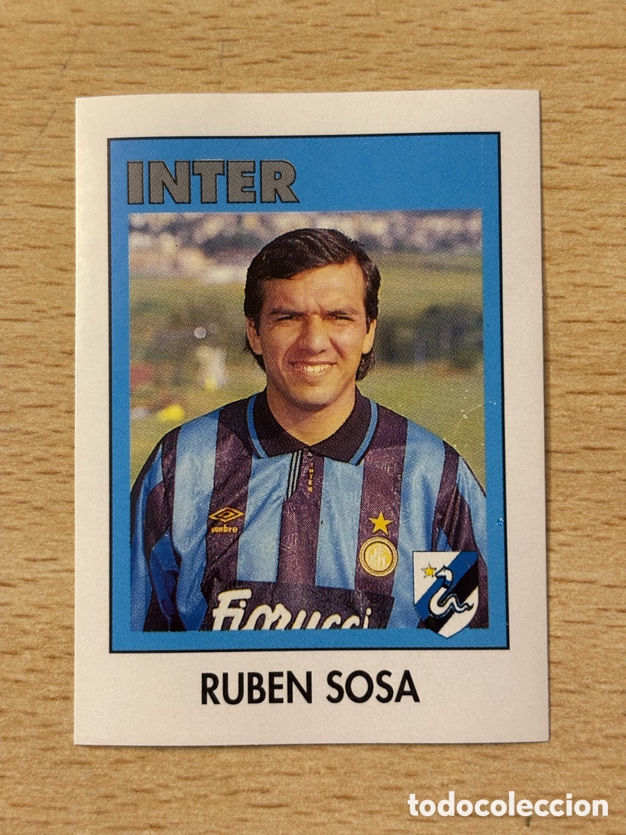 Cromos de F&uacute;tbol: # 142 Rub&eacute;n Sosa Inter AIC Liga Italiana Futbol Calcio 1993 sin pegar Uruguay Zaragoza