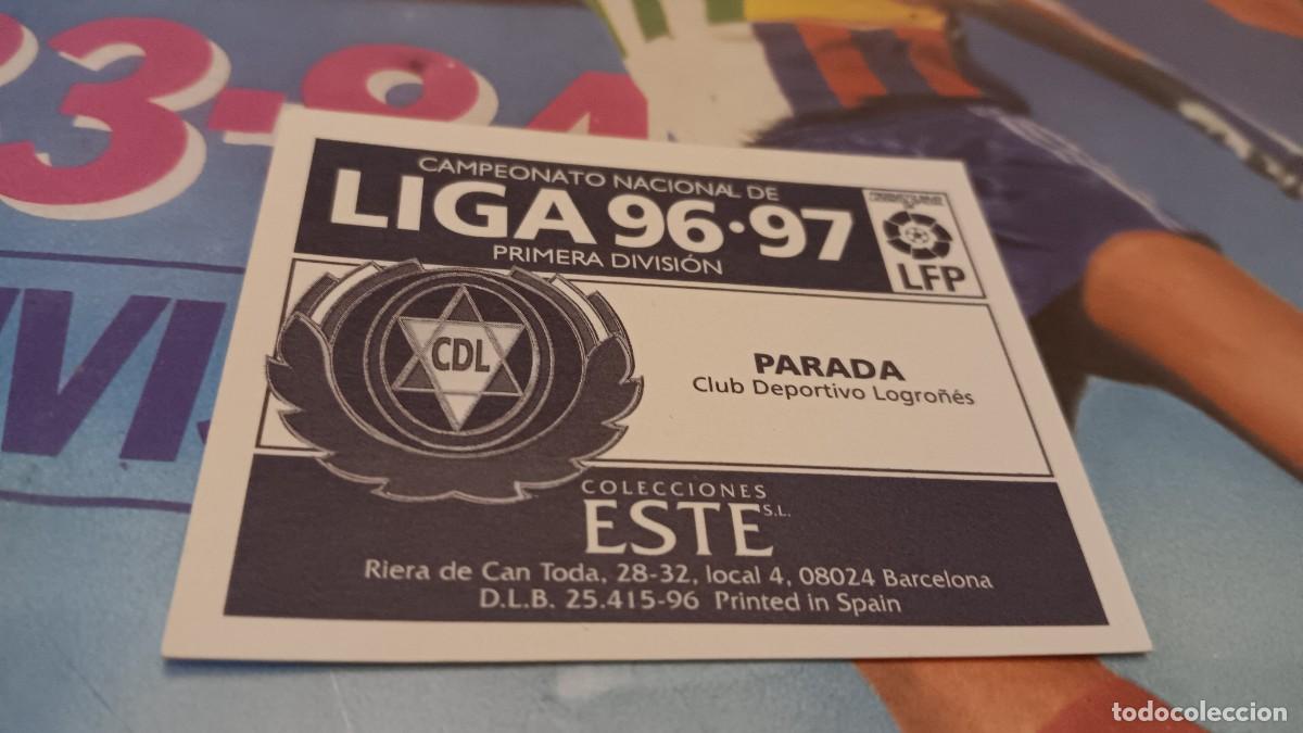 Cromos de f&uacute;tbol: PARADA LOGRO&Ntilde;ES LIGA 1996-97 DE ESTE - Foto 2