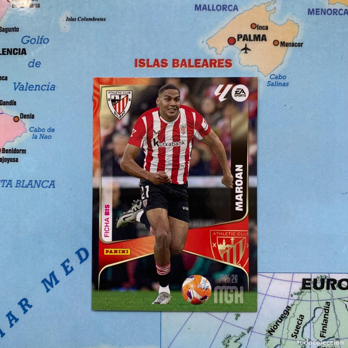Cromos de f&uacute;tbol: Maoran n&uacute;mero 54 Bis del Athletic d&eacute; Bilbao Megacracks 25-26 2025-2026
