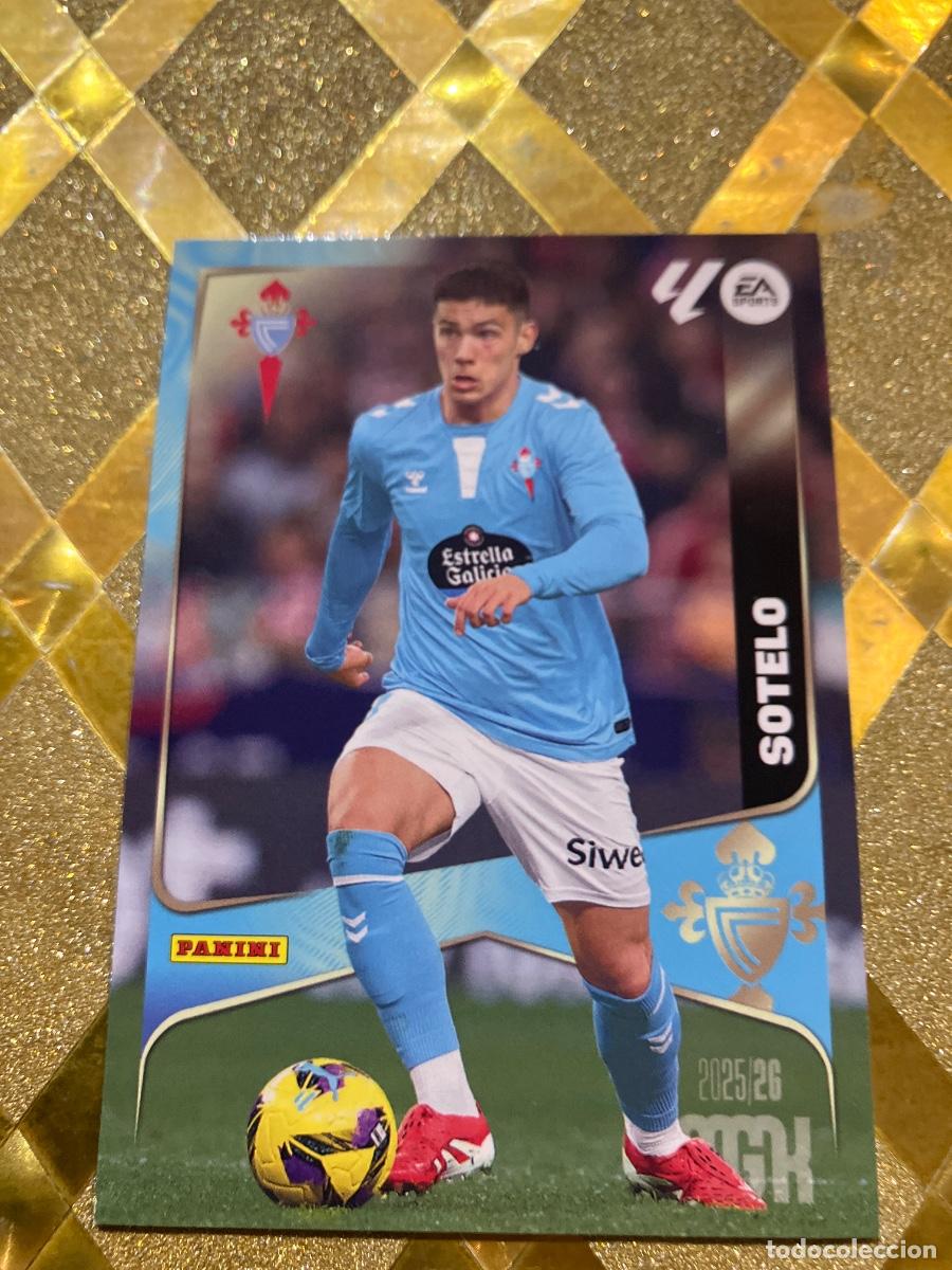 Cromos de F&uacute;tbol: CROMO DE FUTBOL NUMERO 122 SOTELO CELTA VIGO MEGACRACKS 2025 2026 MGK PANINI !