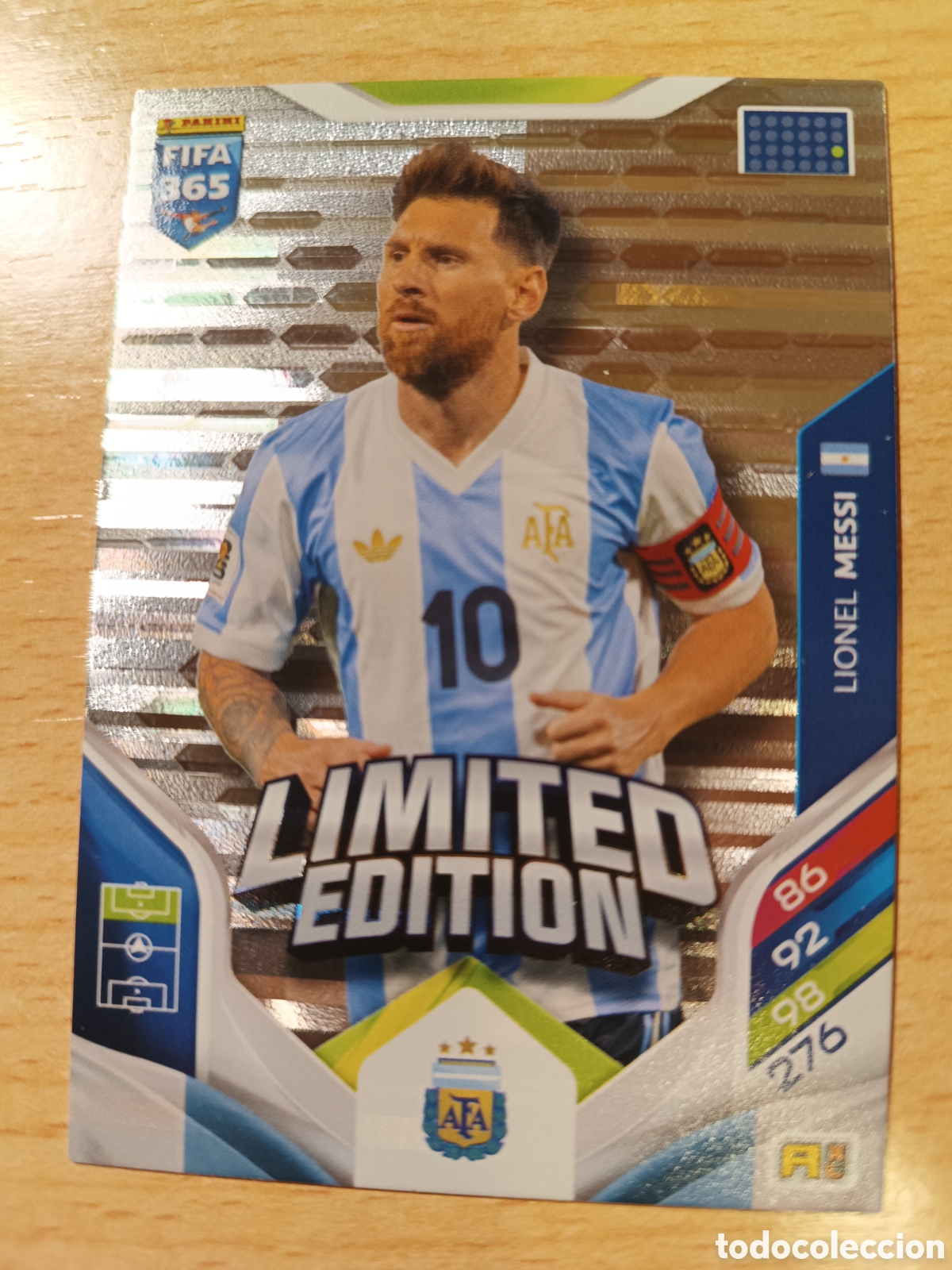 Cartes &agrave; collectionner de Football: LIONEL MESSI LIMITED EDITION ARGENTINA FIFA 365 2025 2026 PANINI 25 26