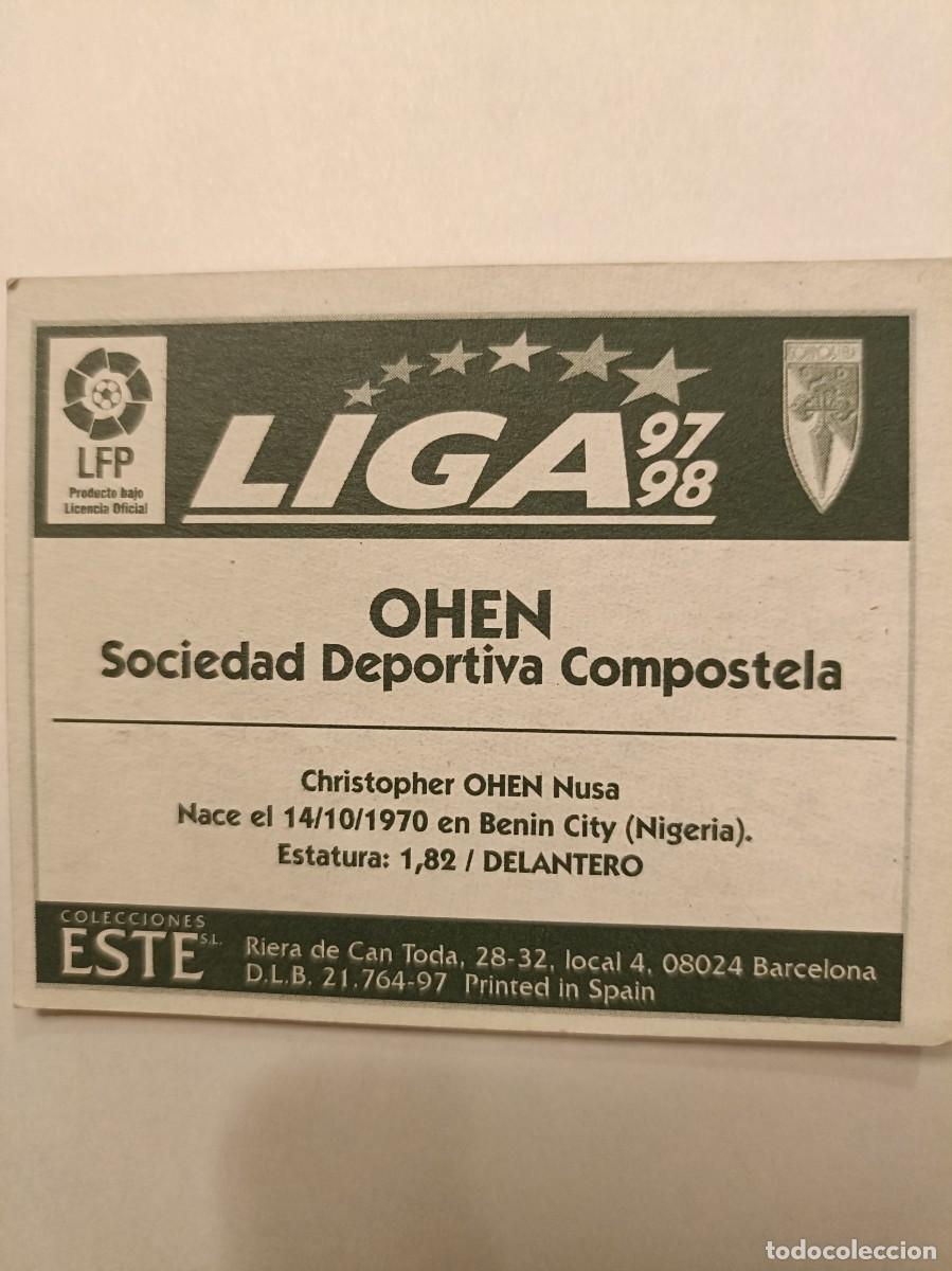 Cromos de f&uacute;tbol: OHEN S.D. COMPOSTELA 97/98 ESTE - Foto 2