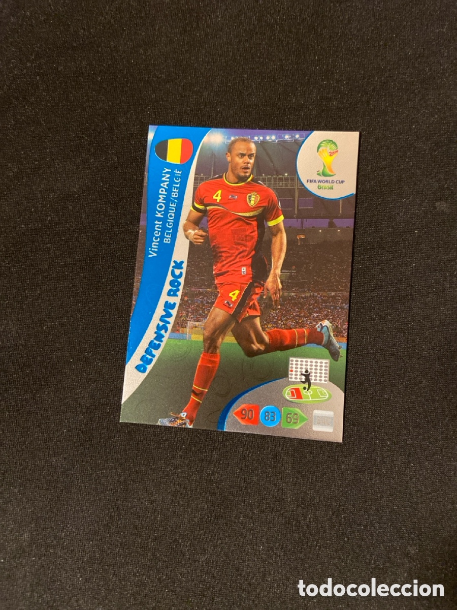 Cromos de F&uacute;tbol: KOMPANY 362 DEFENSIVE ROCK (B&Eacute;LGICA) PANINI ADRENALYN MUNDIAL 2014 BRASIL 14 FUTBOL CARTA A-1