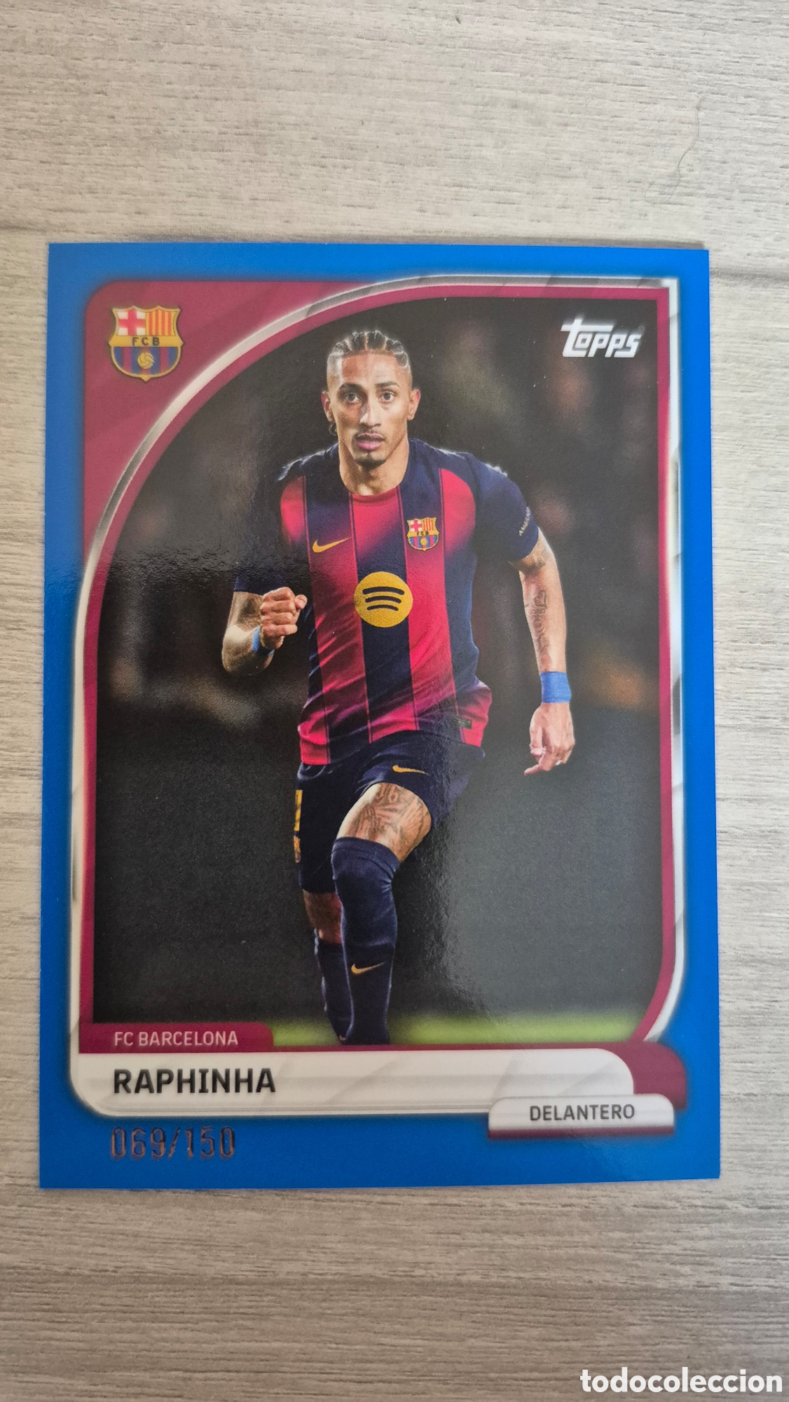 Cromos de f&uacute;tbol: Raphina /150 Collector Tin Barcelona - Foto 1
