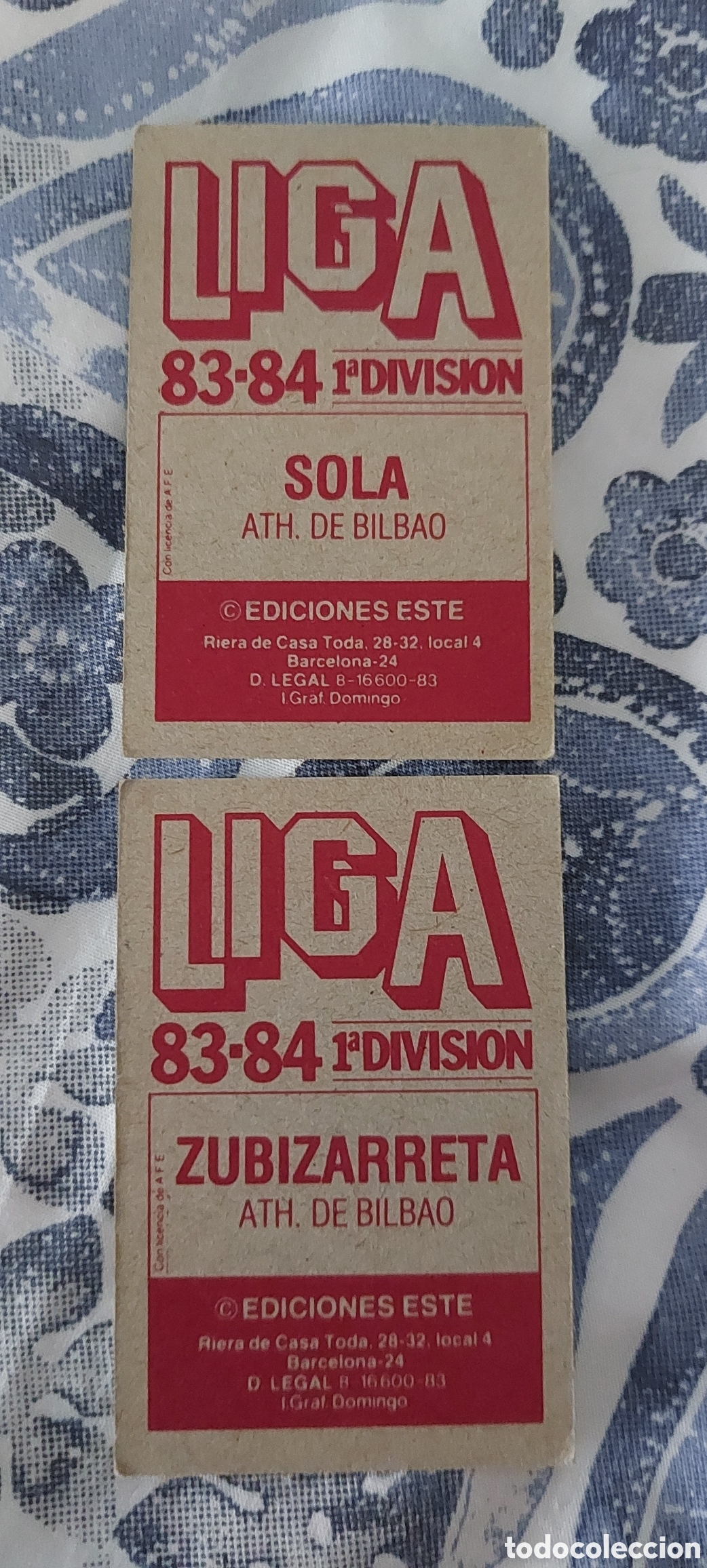 Cromos de f&uacute;tbol: CROMOS AT.BILBAO T.83 84 - Foto 2