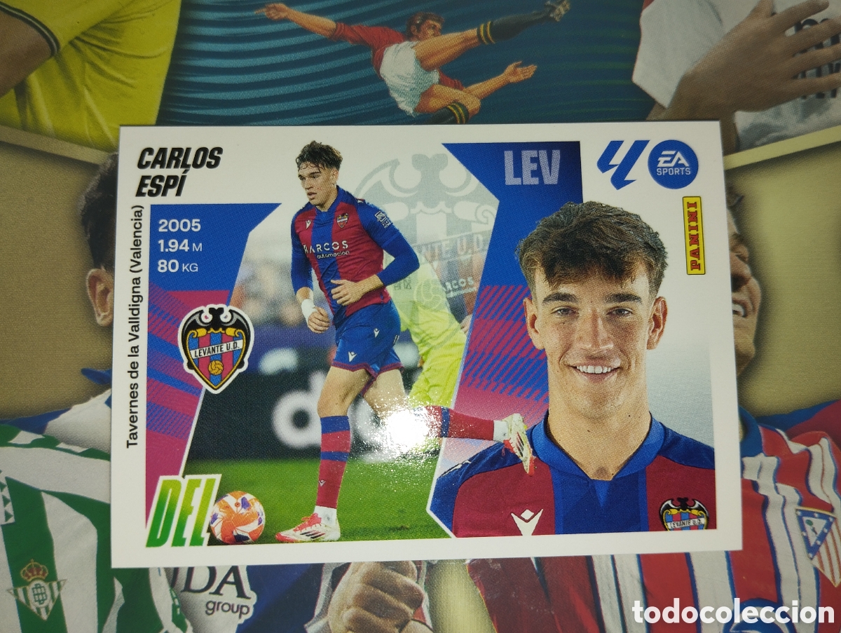 Figurine di Calcio: LIGA ESTE 2025 2026 25 26 - PANINI - N&ordm; 19 A CARLOS ESPI LEVANTE UD