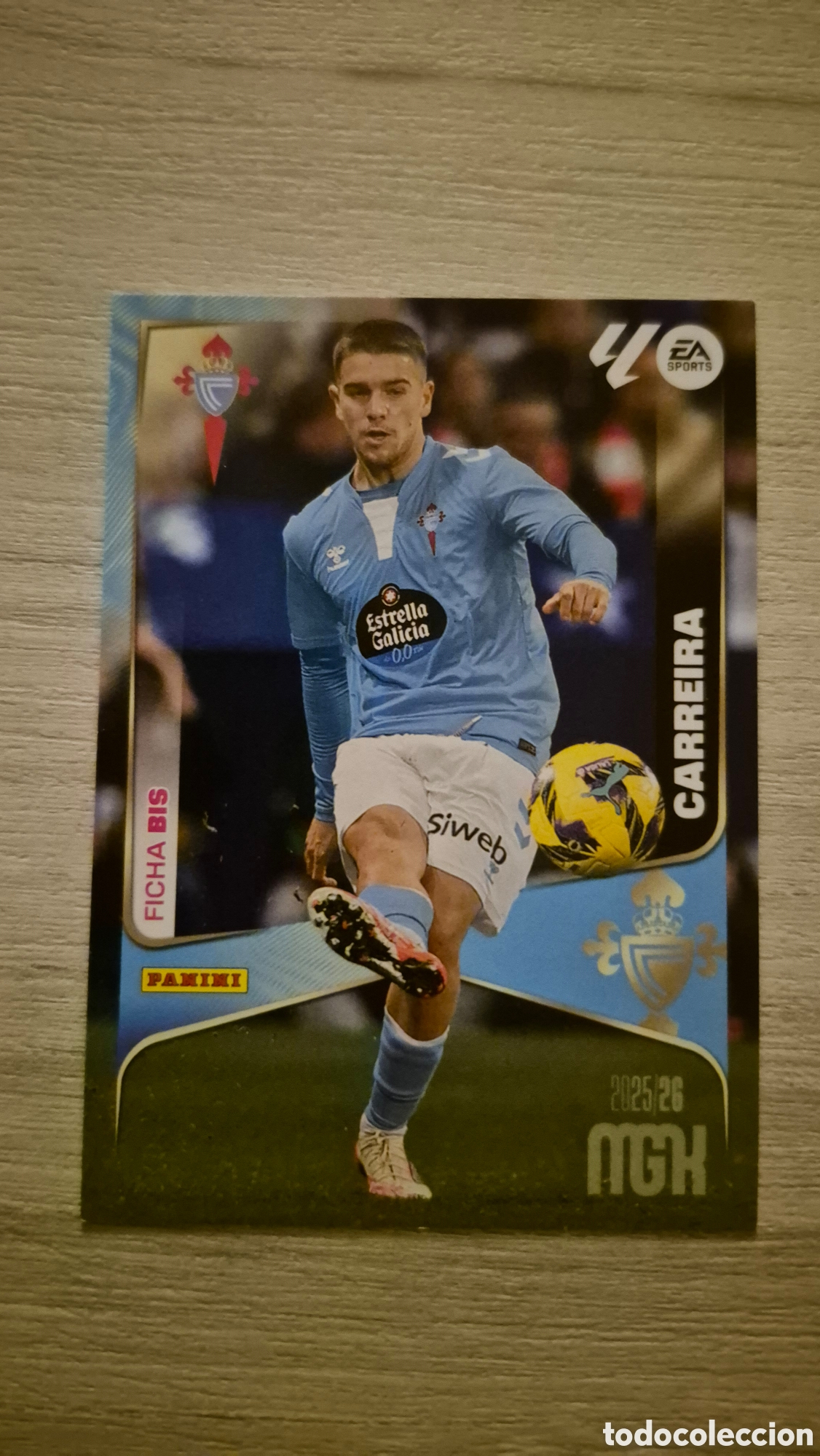 Cromos de F&uacute;tbol: N&deg;112Bis Celta de Vigo Carreira Megacracks 25/26