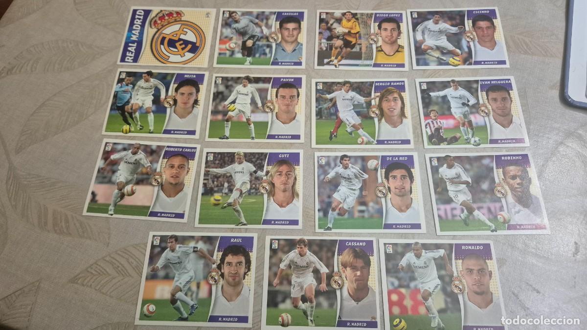 Cartes &agrave; collectionner de Football: LOTE PANINI EDICIONES ESTE 2006 2007 EQUIPO DEL REAL MADRID. 15 CROMOS B&Aacute;SICOS SIN PEGAR
