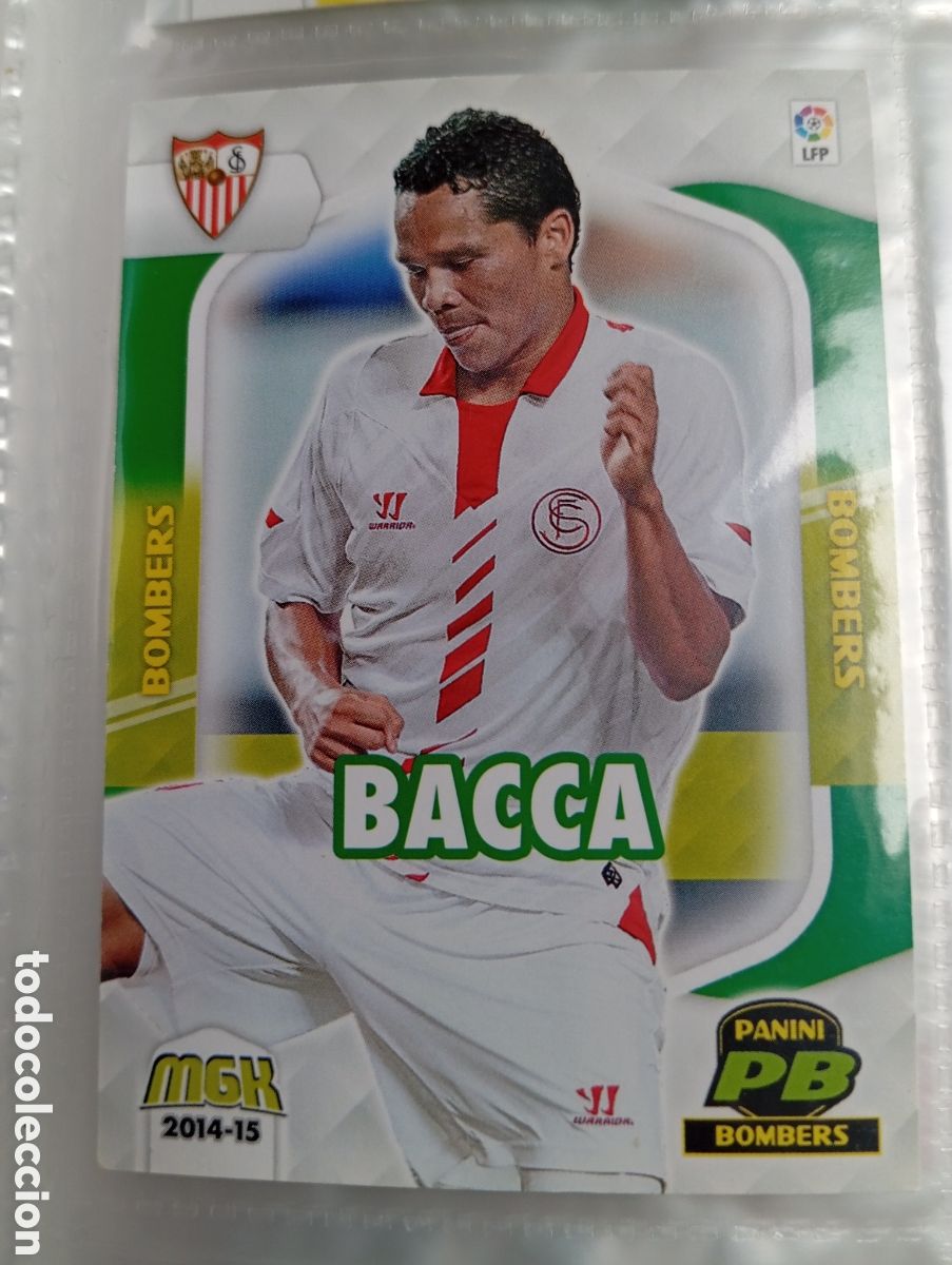 Fu&szlig;ball-Sticker: Bacca Bombers Sevilla FC Ficha Cromo futbol Megacracks 2014-2015 Liga BBVA MGK 14-15 Panini