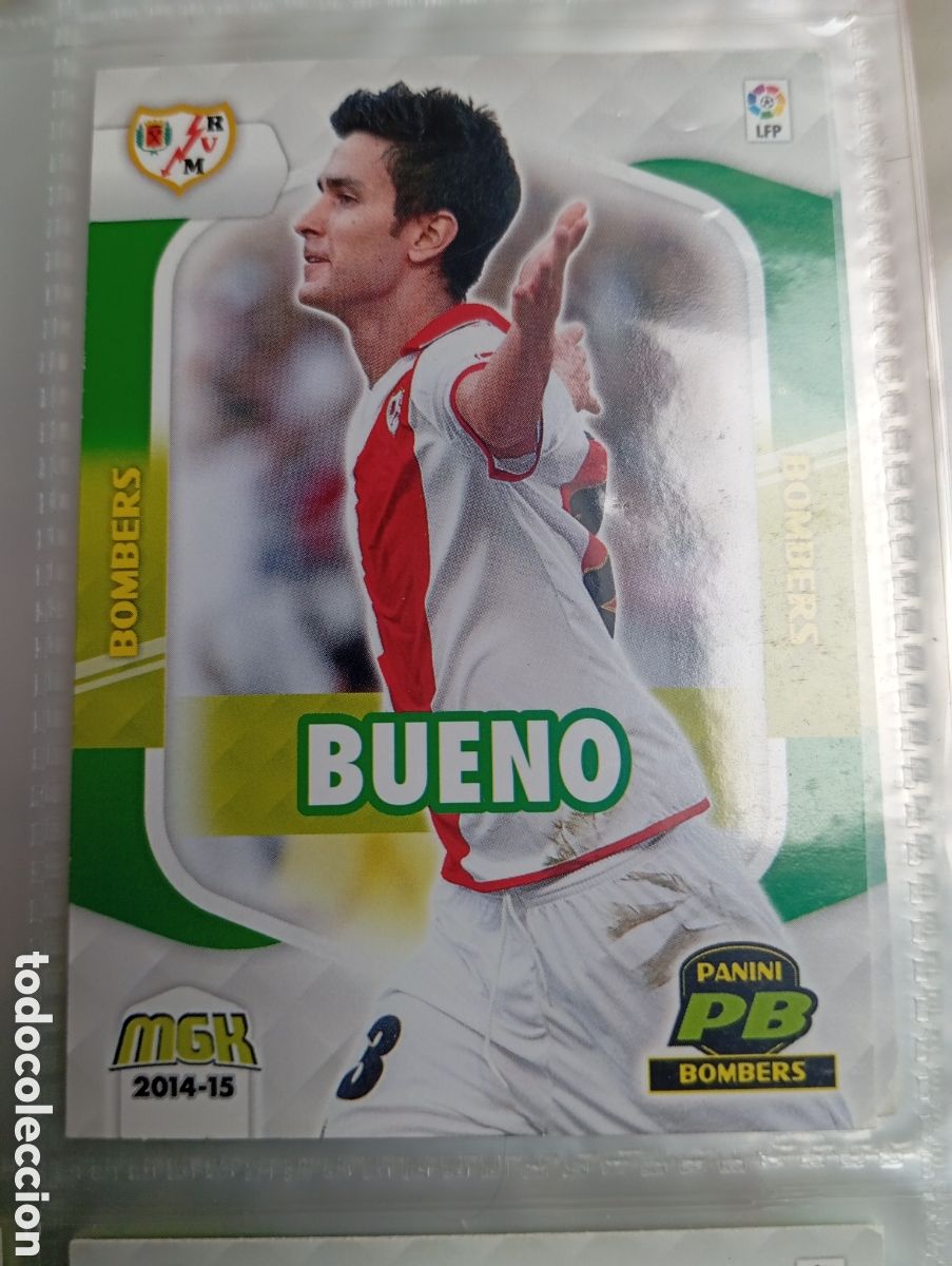 Cromos de F&uacute;tbol: Bueno Bombers Rayo Vallecano Ficha Cromo futbol Megacracks 2014-2015 Liga BBVA MGK 14-15 Panini