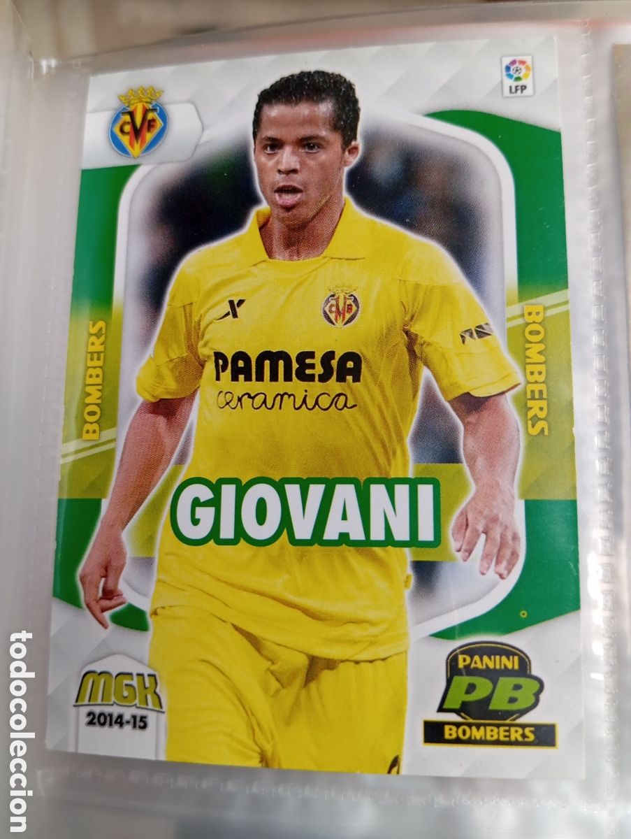 Fu&szlig;ball-Sticker: Giovani Bombers Villareal CF Ficha Cromo futbol Megacracks 2014-2015 Liga BBVA MGK 14-15 Panini