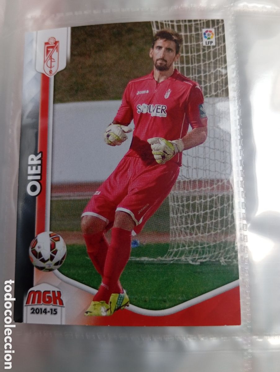 Cromos de Futebol: Oier NUEVO FICHAJE Granada Ficha Cromo futbol Megacracks 2014-2015 Liga BBVA MGK 14-15 Panini
