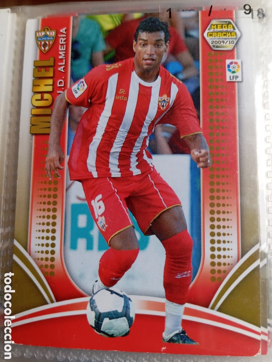 Cromos de Futebol: Michel UD Almeria Ficha Cromo futbol Megacracks 2009-2010 Liga BBVA MGK 09-10 Panini