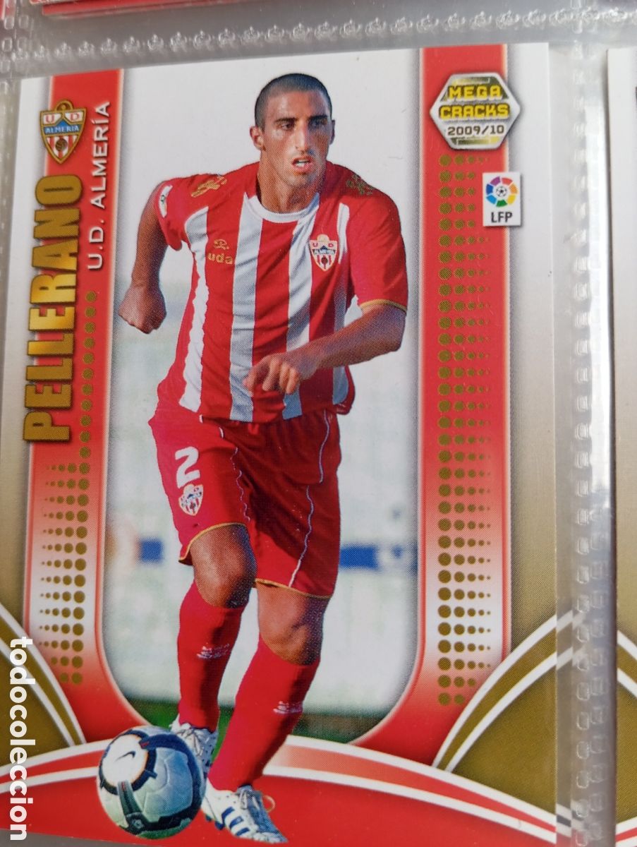 Fu&szlig;ball-Sticker: Pellerano UD Almeria Ficha Cromo futbol Megacracks 2009-2010 Liga BBVA MGK 09-10 Panini