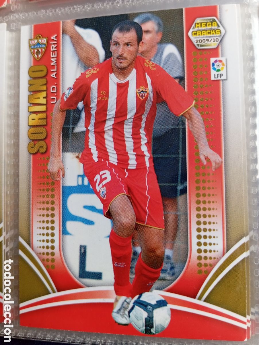 Fu&szlig;ball-Sticker: Soriano UD Almeria Ficha Cromo futbol Megacracks 2009-2010 Liga BBVA MGK 09-10 Panini