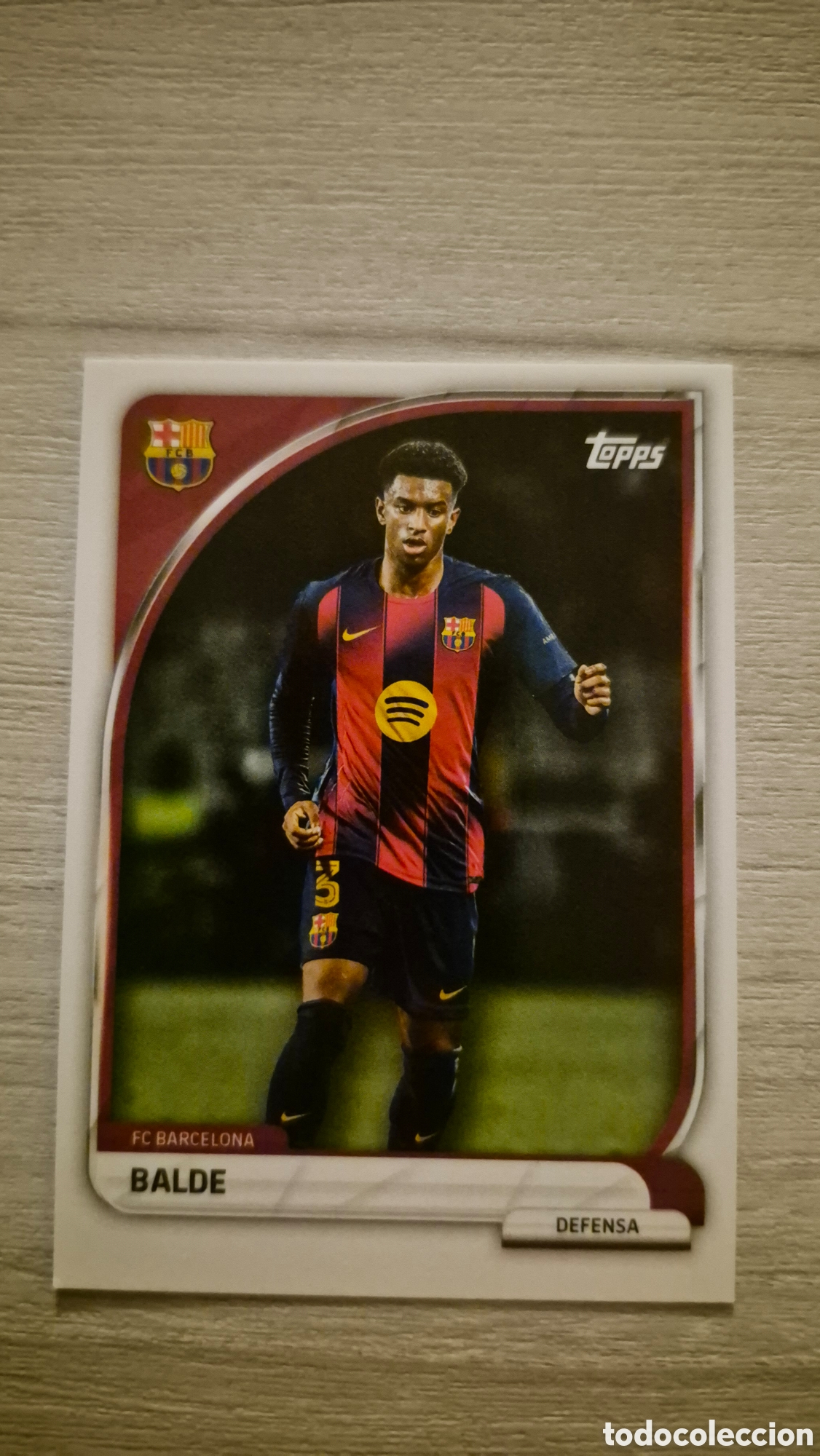 Cromos de F&uacute;tbol: N&deg;5 Balde Topps FC Barcelona 2025