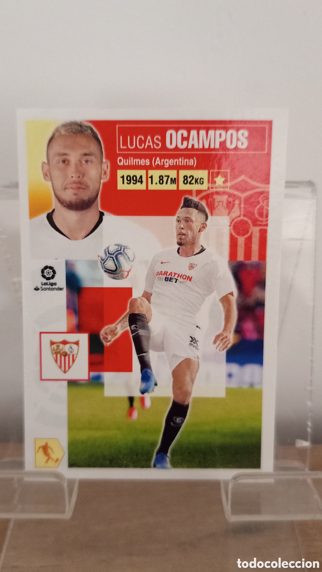 Cromos de F&uacute;tbol: ❇️ CROMO STICKER ⚽ OCAMPOS SEVILLA 14 2020 2021 20 21 LIGA SANTANDER PANINI ❇️