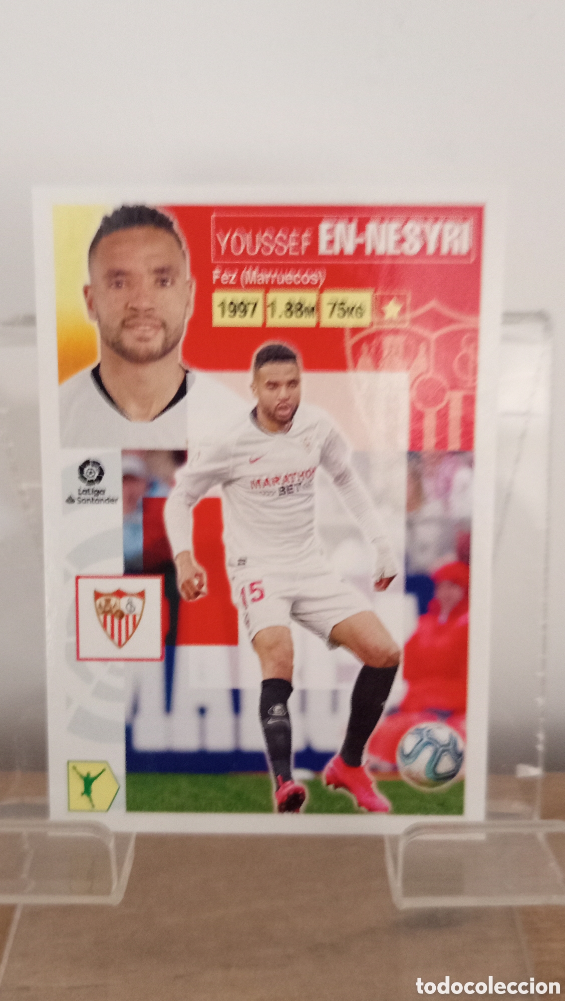 Cromos de F&uacute;tbol: ❇️ CROMO STICKER ⚽ EN-NESYRI SEVILLA 16 2021 20 21 LIGA SANTANDER PANINI ❇️