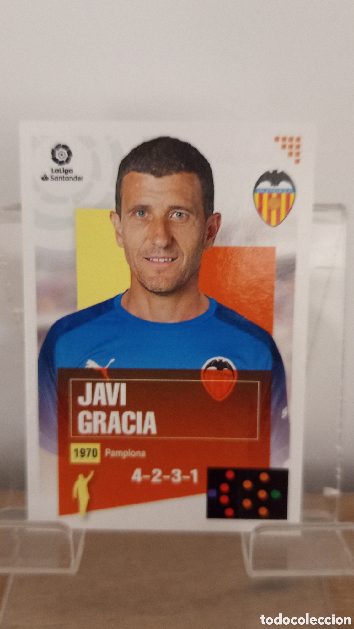 Cromos de F&uacute;tbol: ❇️ CROMO STICKER ⚽ JAVI GRACIA VALENCIA 1 2021 20 21 LIGA SANTANDER PANINI ❇️