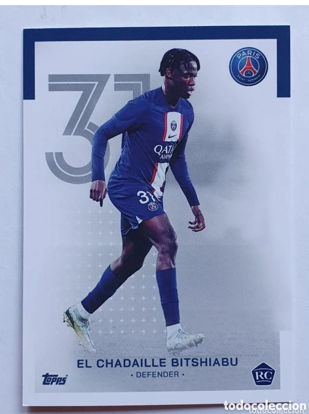 Fu&szlig;ball-Sticker: Base Card #6 EL CHADAILLE BITSHIABU (RC) - Topps PARIS SAINT-GERMAIN 2022-23