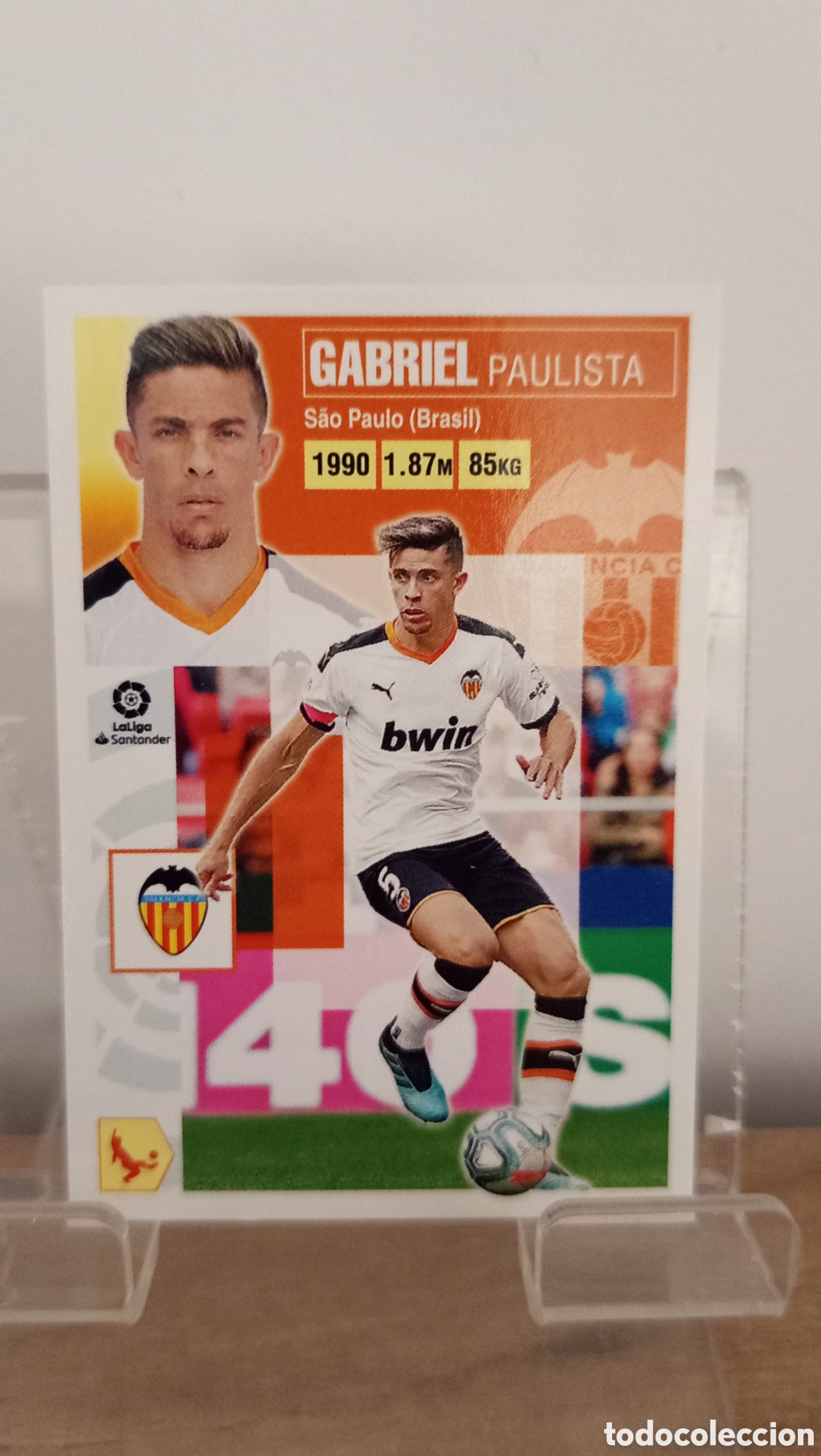 Cromos de F&uacute;tbol: ❇️ CROMO STICKER ⚽ GABRIEL PAULISTA VALENCIA 8 2021 20 21 LIGA SANTANDER PANINI ❇️