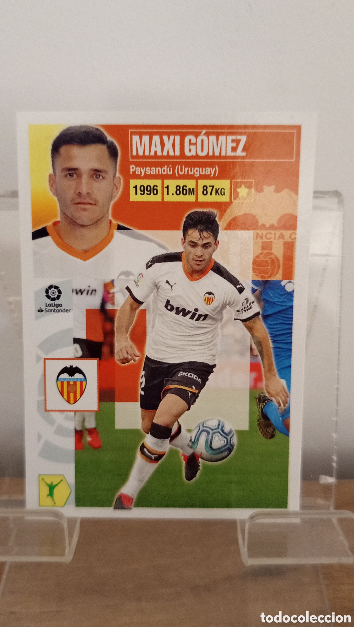Cromos de F&uacute;tbol: ❇️ CROMO STICKER ⚽ MAXI G&Oacute;MEZ VALENCIA 17 2021 20 21 LIGA SANTANDER PANINI ❇️