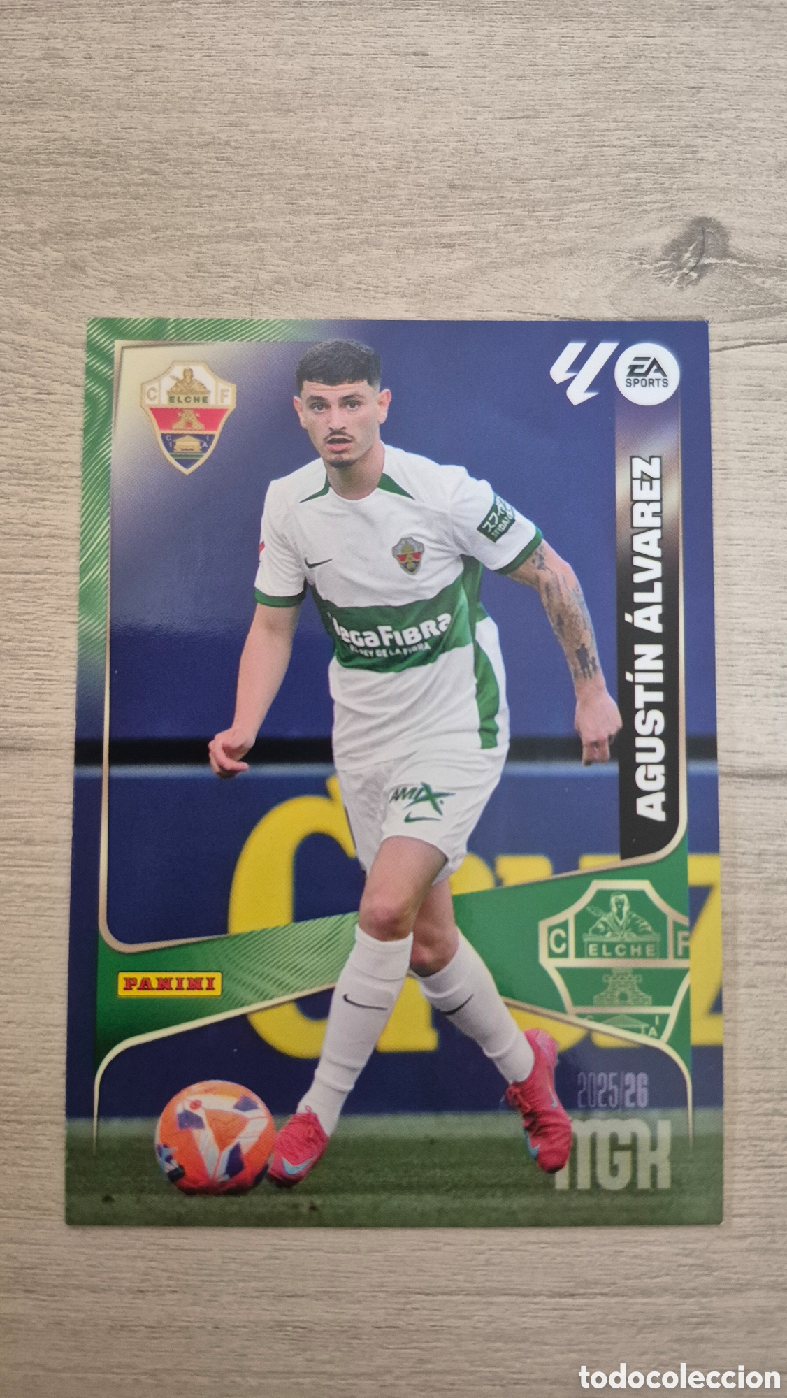 Cromos de f&uacute;tbol: N&deg;141 Elche Agust&iacute;n &Aacute;lvarez Megacracks 25/26