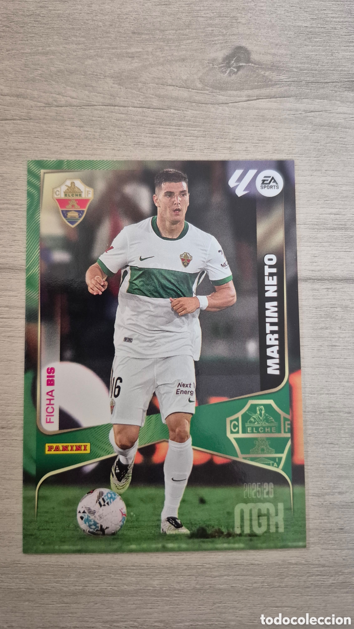 Fu&szlig;ball-Sticker: N&deg;139Bis Elche Martim Neto Megacracks 25/26