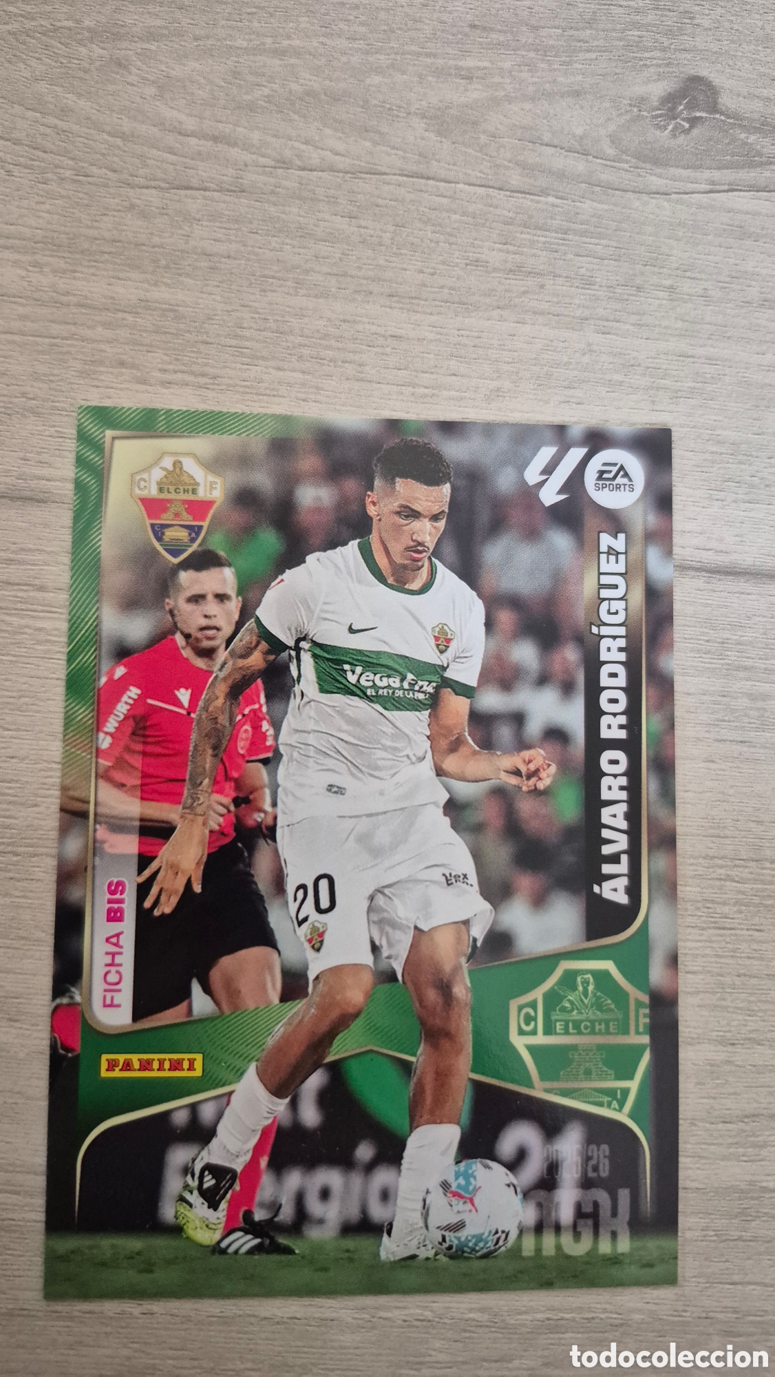 Fu&szlig;ball-Sticker: N&deg;144Bis Elche Alvaro Rodriguez Megacracks 25/26