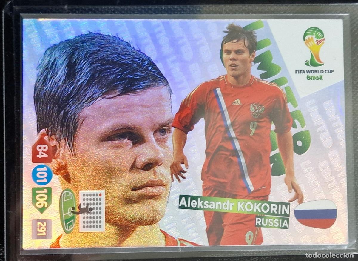 Cromos de F&uacute;tbol: ALEXANDER KOKORIN LIMITED EDITION ADRENALYN XL BRAZIL 2014