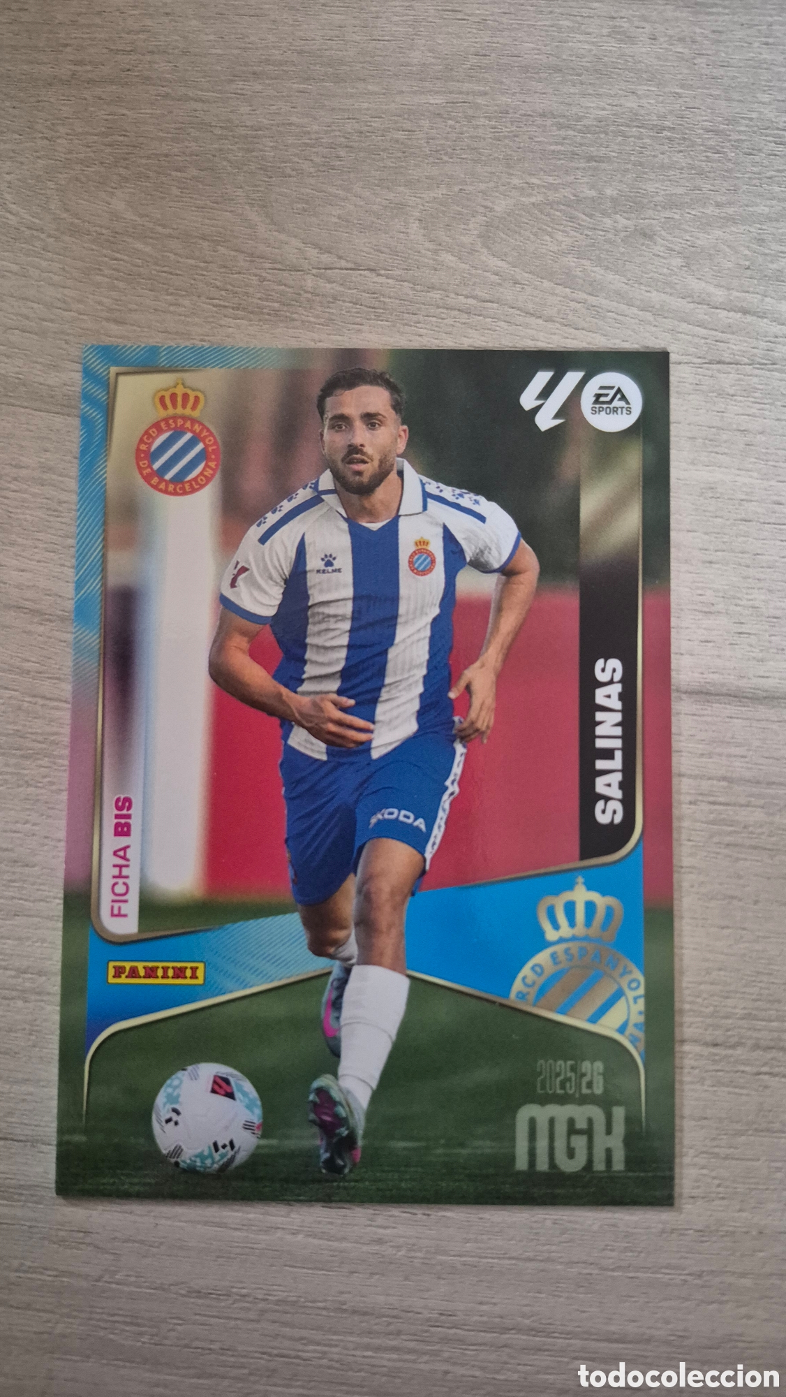 Cromos de F&uacute;tbol: N&deg;152Bis Espanyol Salinas Megacracks 25/26