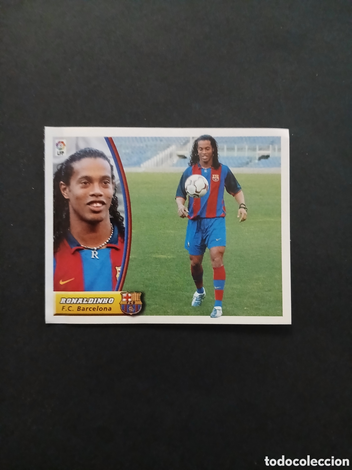 Cromos de F&uacute;tbol: RONALDINHO BARCELONA FICHAJE 10 VERSION LIGA ESTE 2003/04 03 04 VENTANILLA