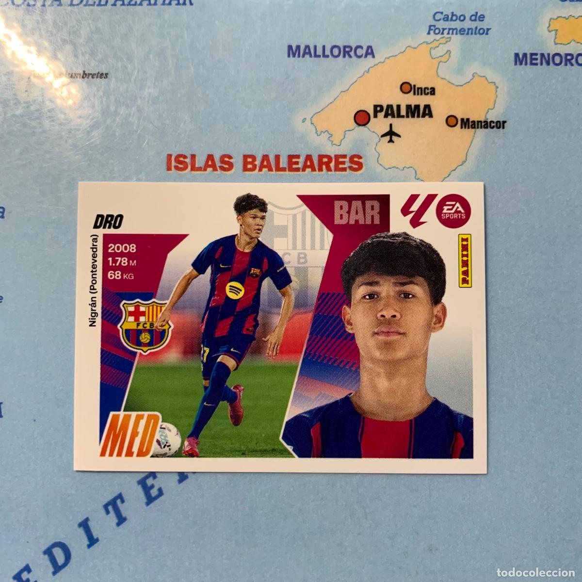 Cromos de f&uacute;tbol: Dro coloca n&uacute;mero 13 Bis del Barcelona cromo liga este 25-26 2025-2026